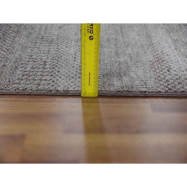 Shahbanu Rugs Mocha Brown, Modern Grass Design Gabbeh, Densely Woven